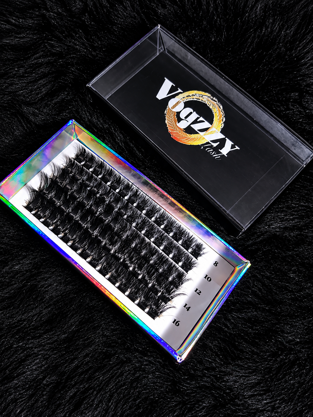 Vogzzy Premium Pre-Spiked Cluster Lashes — Wide
