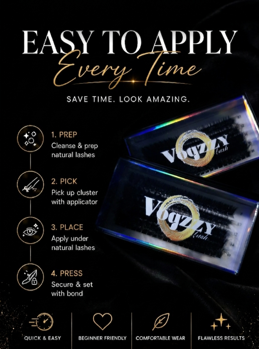 Vogzzy Lash Premium Pre-Spiked Cluster Lashes