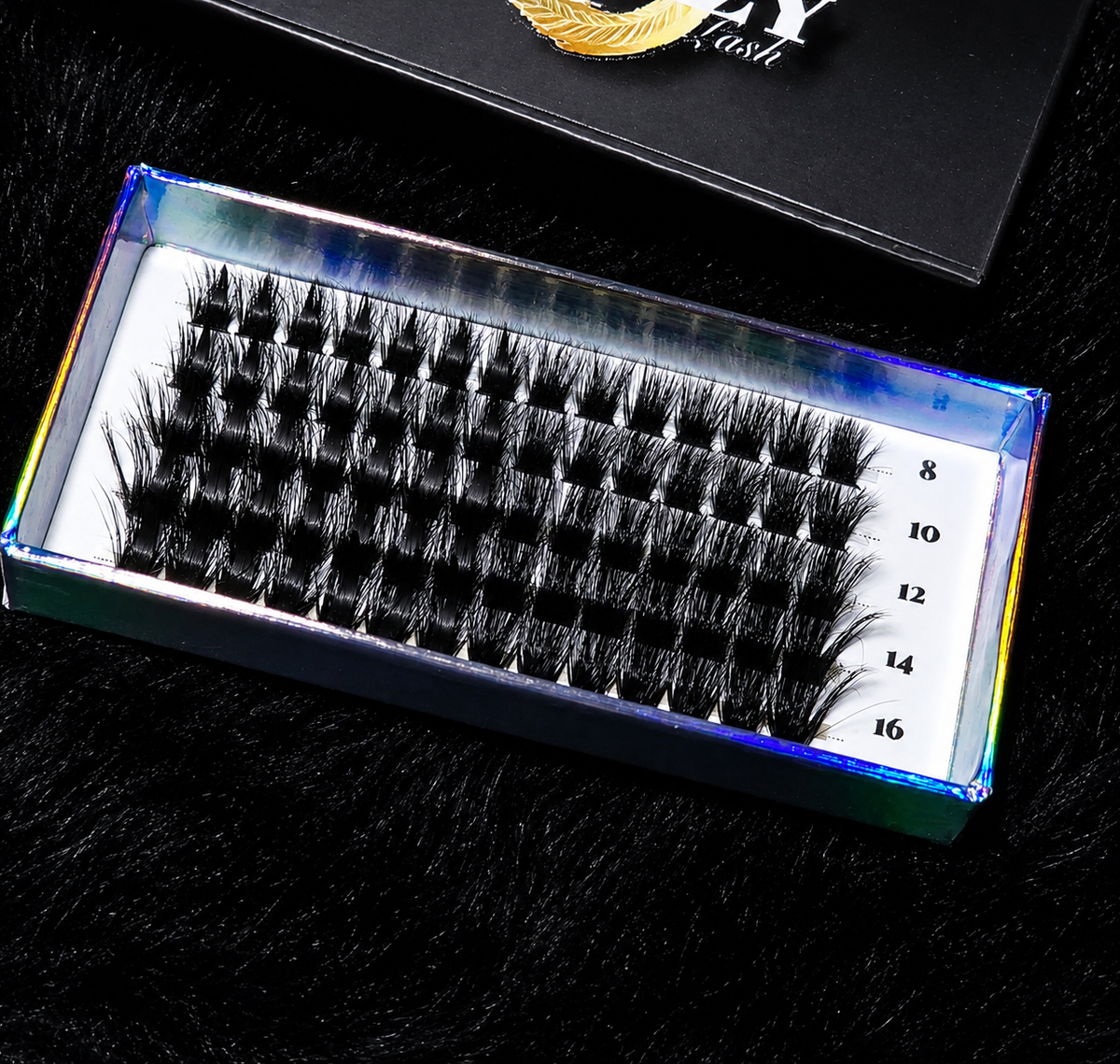 Vogzzy Premium Pre-Spiked Cluster Lashes — Wide