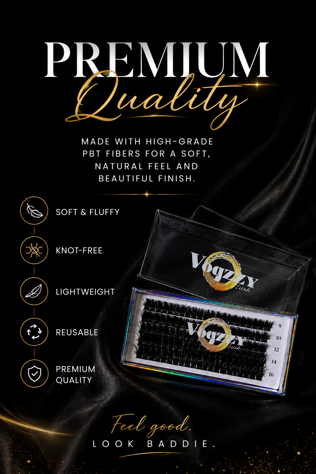 Vogzzy Lash Premium Pre-Spiked Cluster Lashes